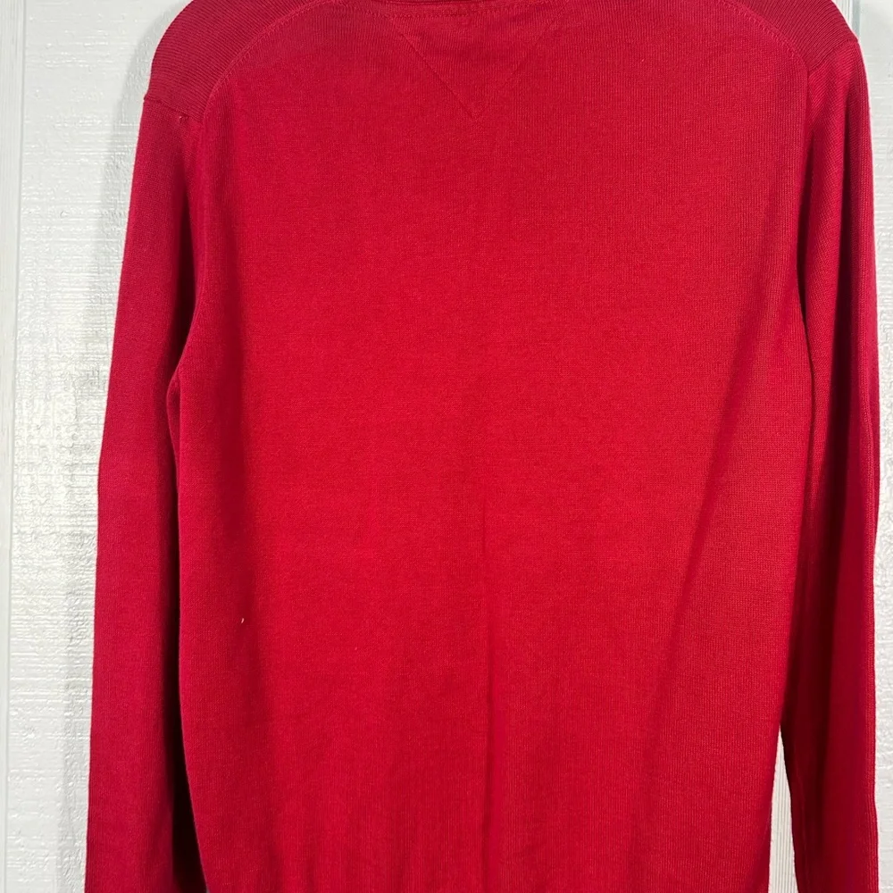 Tommy Hilfiger Red Men's  Sweater Size Medium EUC